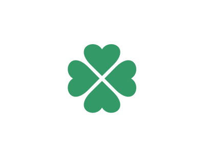 400x300 Kisac Village Logo (Hearts Four Leaf Clover) By Communication