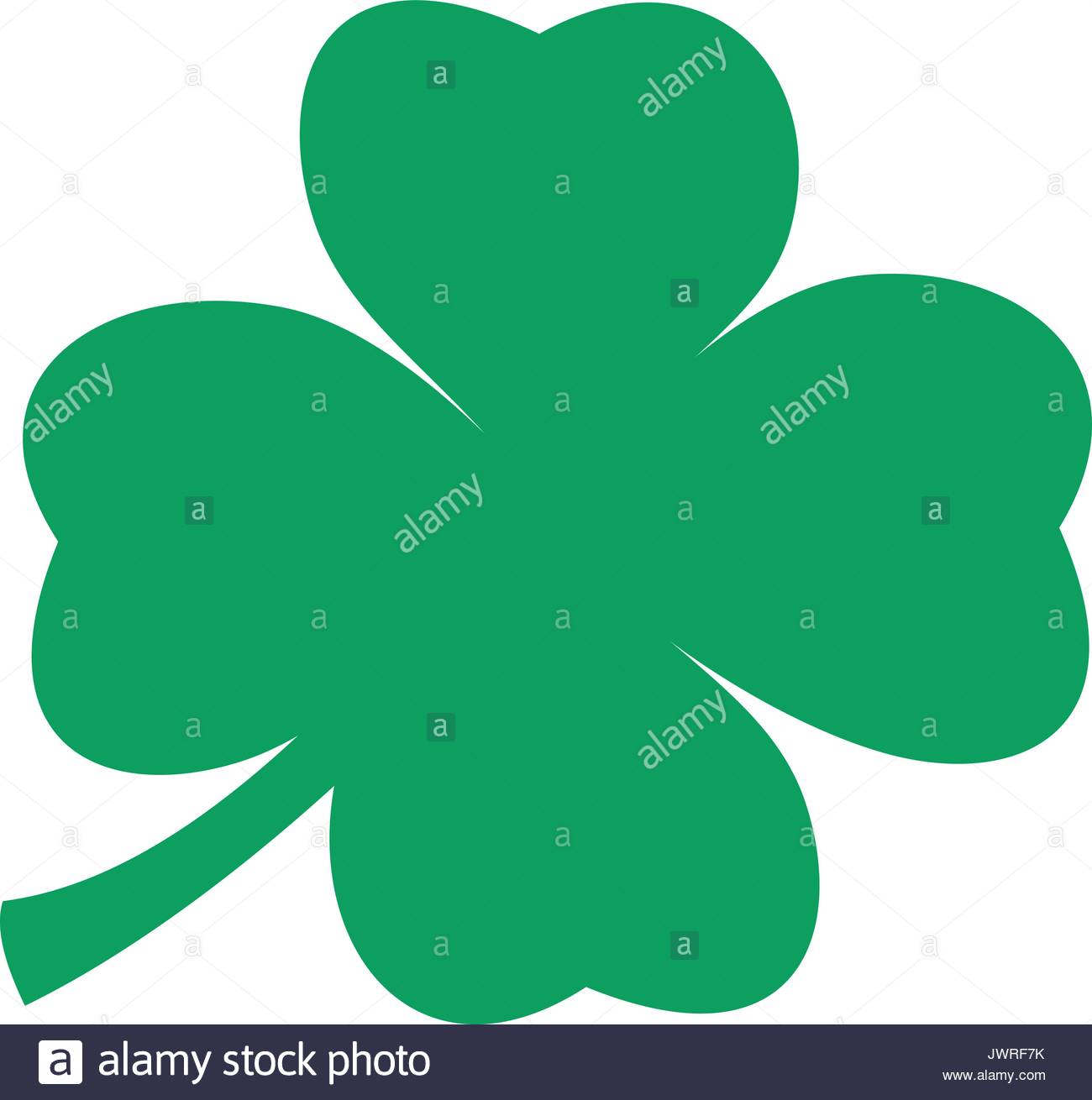 1300x1310 A Green Silhouette Of A Four Leaf Clover Stock Vector Art