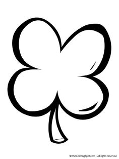 236x314 Cute Four Leaf Clover Coloring Pages Kids Coloring Pages