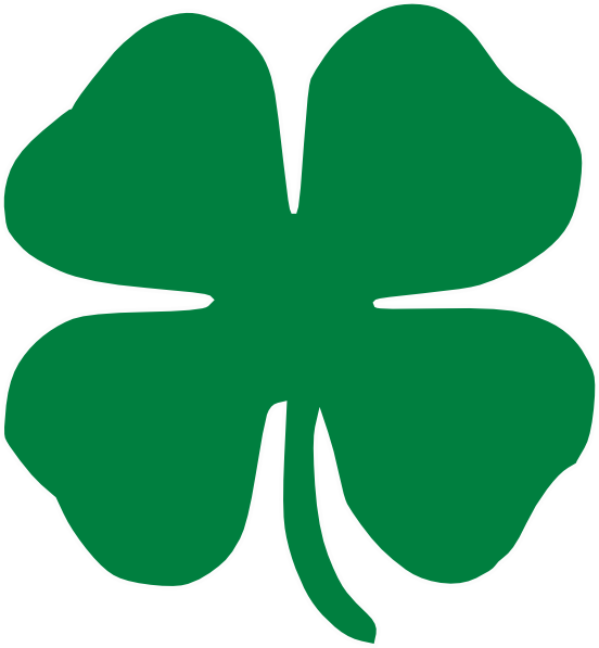 552x597 Four Leaf Clover Clipart