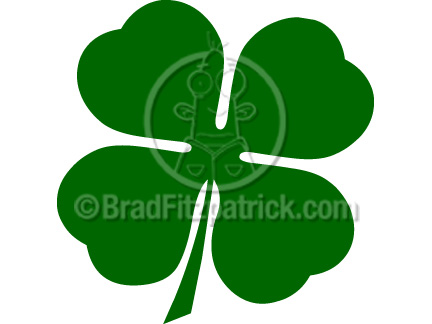 432x324 Cartoon Four Leaf Clover Clipart Four Leaf Clover Clip Art Graphics