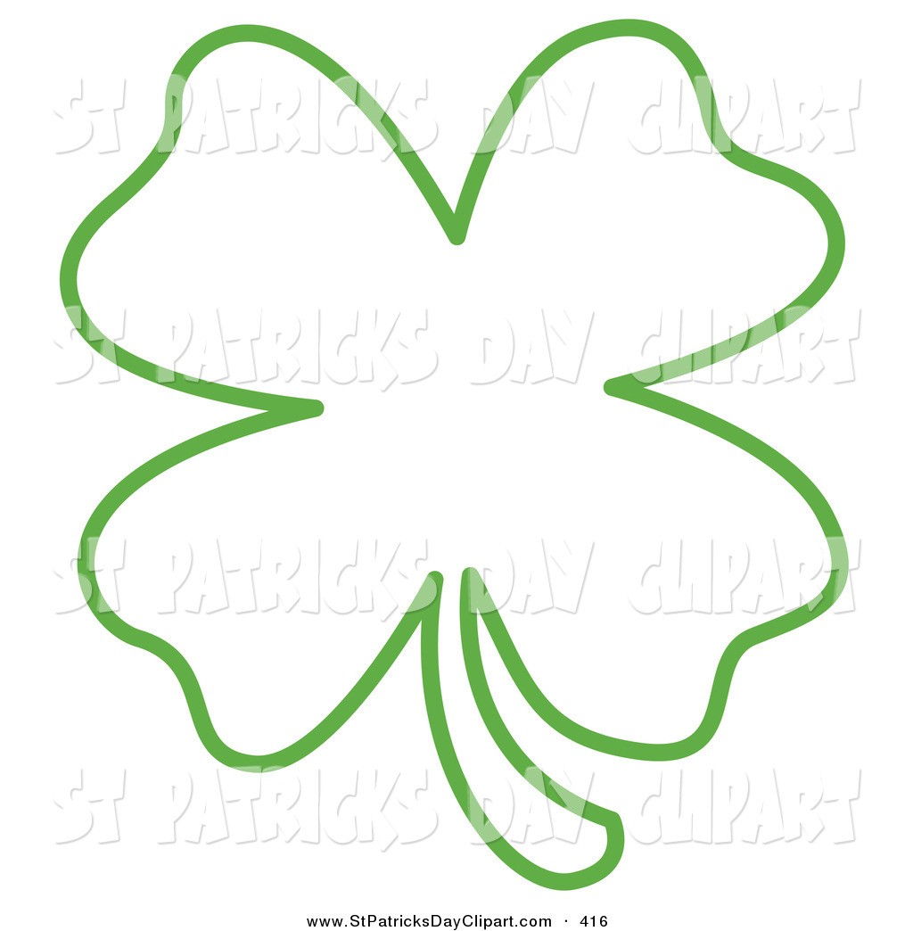 1024x1044 Four Leaf Clover Black And White Clipart
