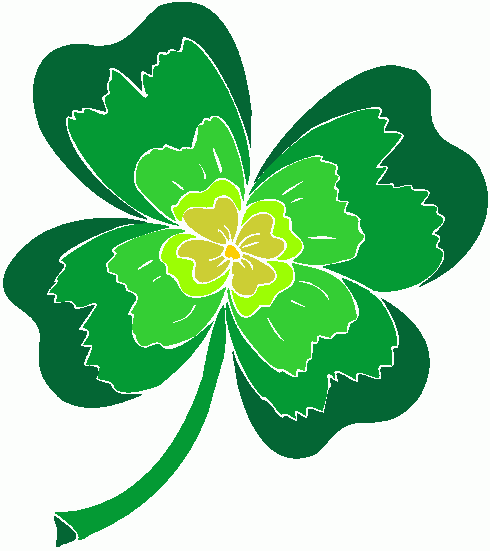 490x551 Four Leaf Clover Art