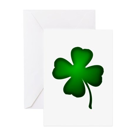 460x460 Four Leaf Clover Greeting Cards Cafepress