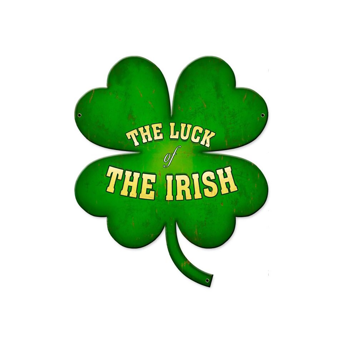 1200x1200 Four Leaf Clover Lucky Irish Pub Vintage Style Metal Sign Bar
