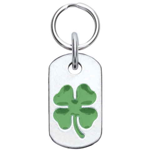 500x500 Leaf Clover Dog Id Tag