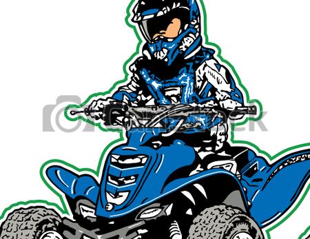 450x347 Vector Clipart Of Four Wheeler