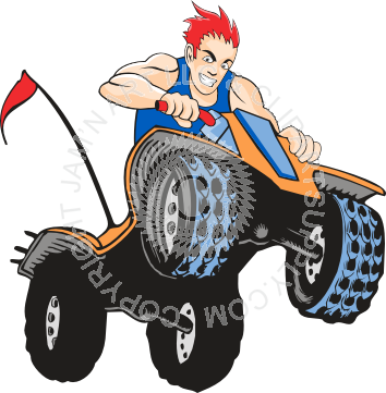 354x361 On Four Wheeler Jumping