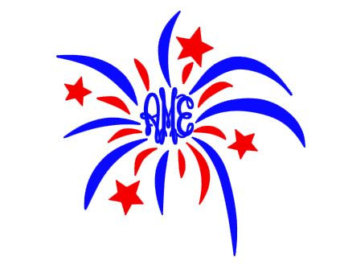 340x270 Firework Monogram Etsy