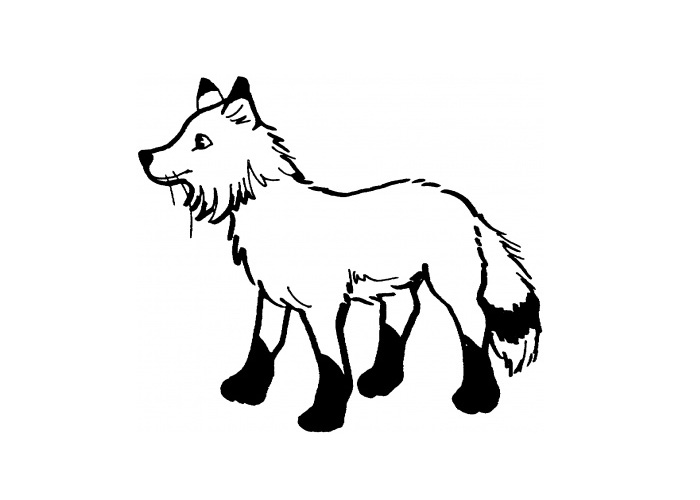 700x500 Fox Black And White Fox Images Animal Free Download Clip Art