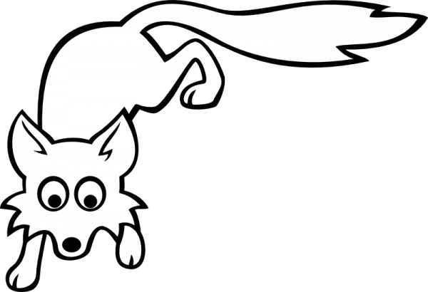 600x410 Fox Clipart Black And White 3 Nice Clip Art