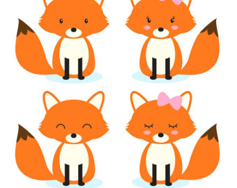 340x270 Fox Clipart Cute Woodland Creature