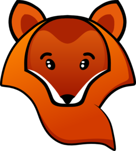 266x297 Fox Head Clip Art