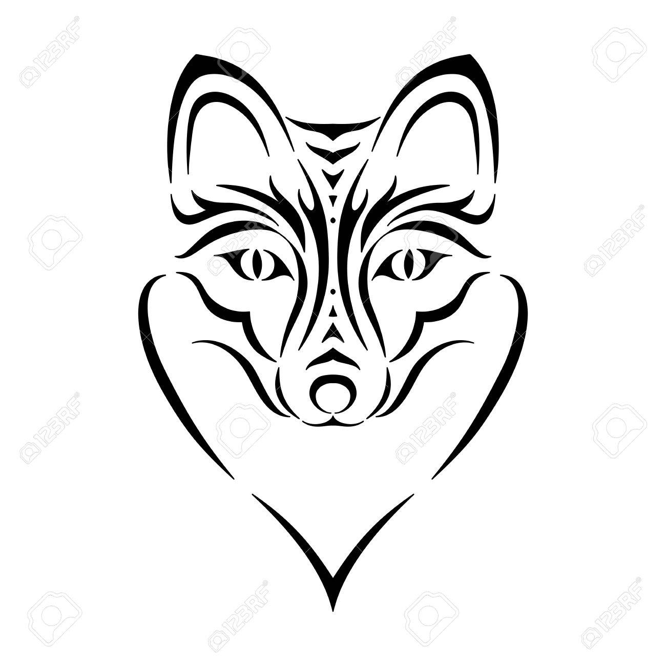 1300x1300 Fox Face Cartoon Outline Images