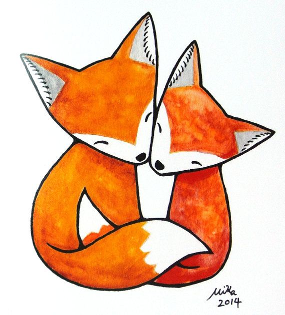570x631 Best Fox Illustration Ideas Fox Drawing, Fox