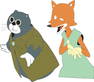 300x264 Pinoq Cat And Fox Clip Art