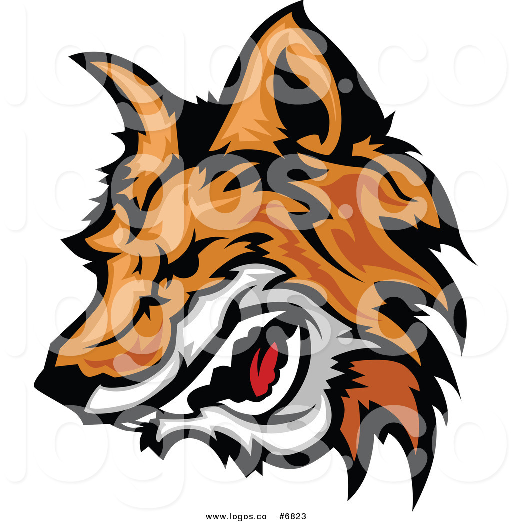 1024x1044 Royalty Free Clip Art Vector Logo Of An Aggressive Fox Head Mascot