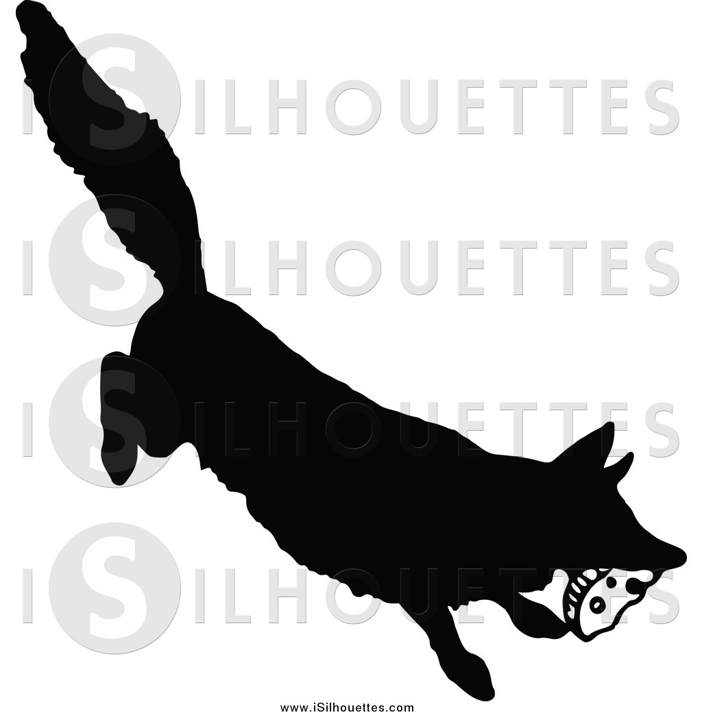 1024x1044 Clipart Of A Silhouetted Fox Stealing Food By Prawny Vintage