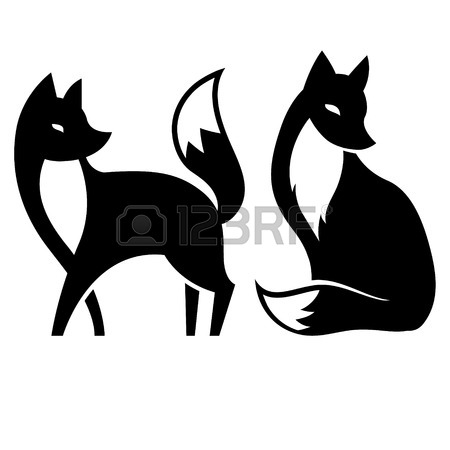 450x450 4,432 Fox Silhouette Stock Illustrations, Cliparts And Royalty