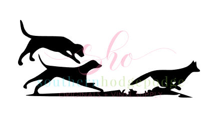 435x249 Walker Dogs Running Fox Design Svg File Svg Design Dogs