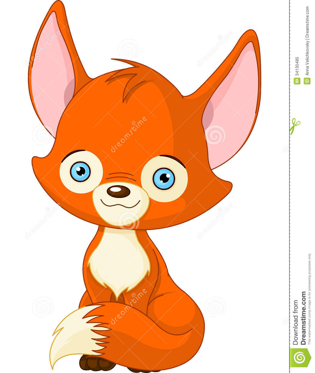 1098x1300 Cute Fox Clipart