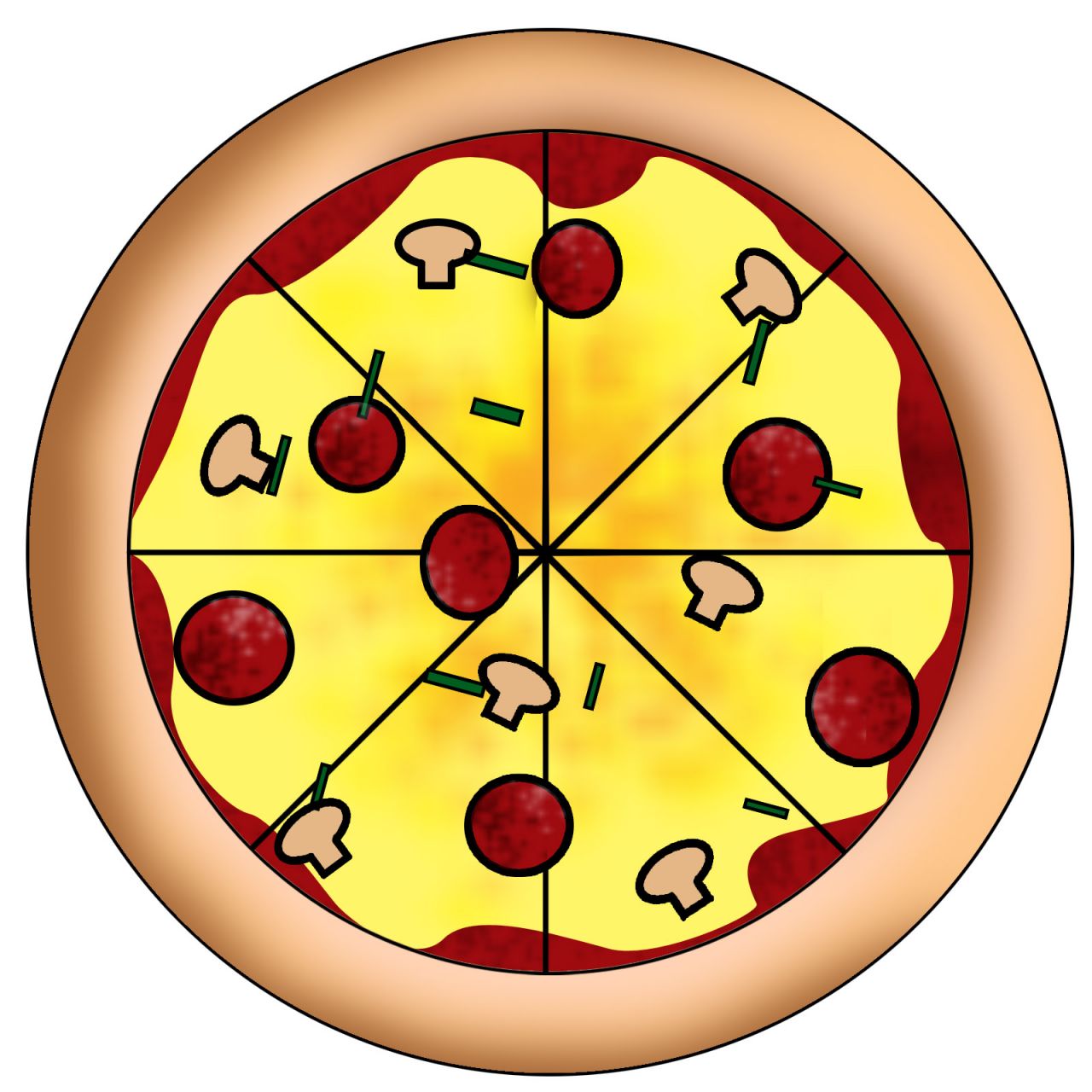 1280x1280 Pizza Pie Clip Art Clipart Panda
