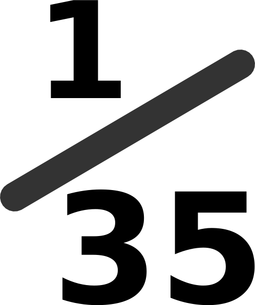 498x597 Revised Fraction Clip Art