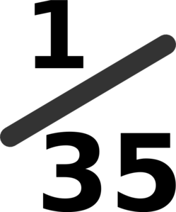 249x299 Revised Fraction Clip Art