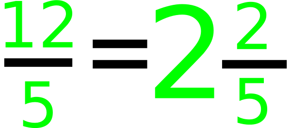 600x264 Mixed Number Clip Art