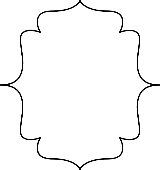 673x713 Simple Black And White Frame Clipart