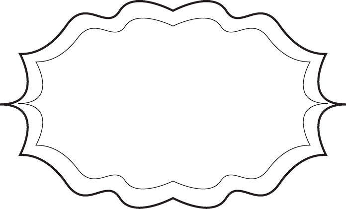 696x421 Fancy Black And White Frame
