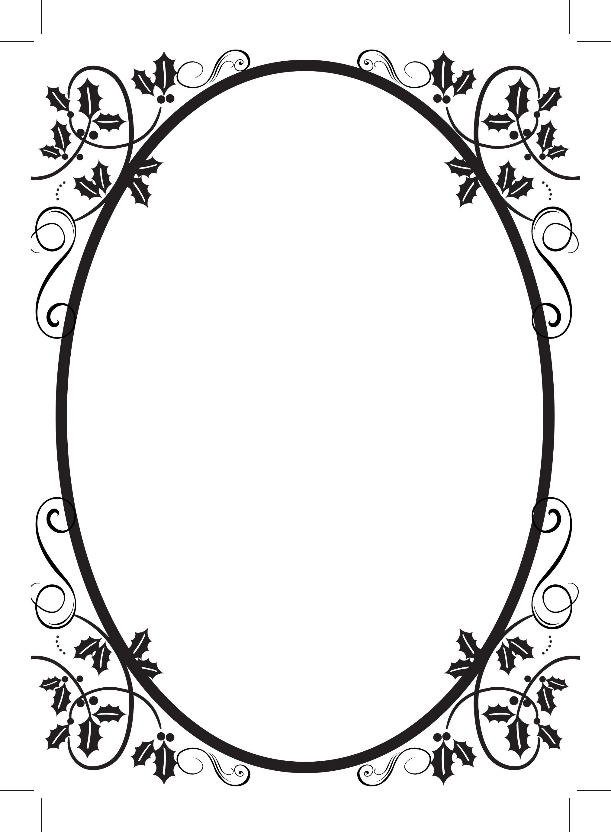 2023x2755 Oval Filigree Frame Clip Art