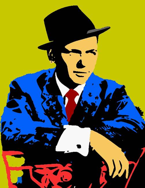 502x650 Frank Sinatra Shadow Color By Paul Van Scott