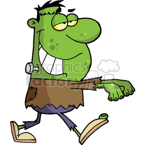 300x300 Royalty Free Cartoon Frankenstein's 377755 Vector Clip Art Image
