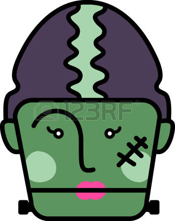 356x450 Frankenstein Clipart Head
