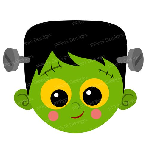 500x500 Cute Little Frankenstein Clip Art Halloween