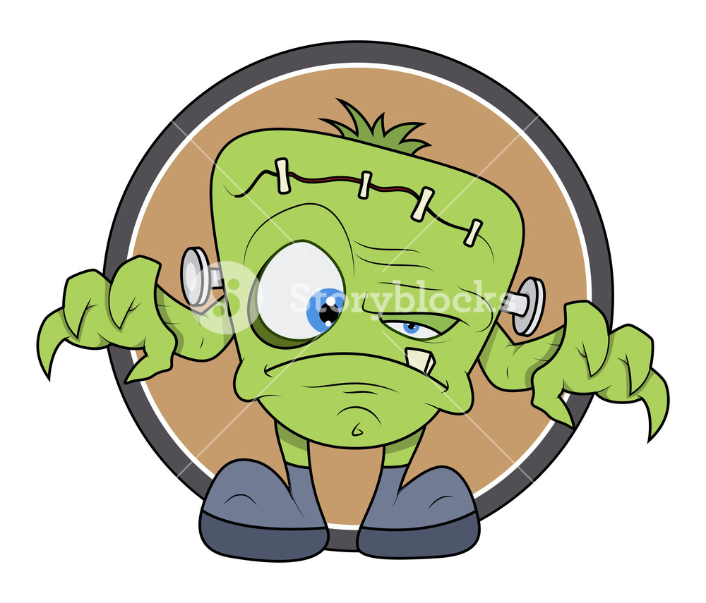 1000x855 Frankenstein Monster Cartoon