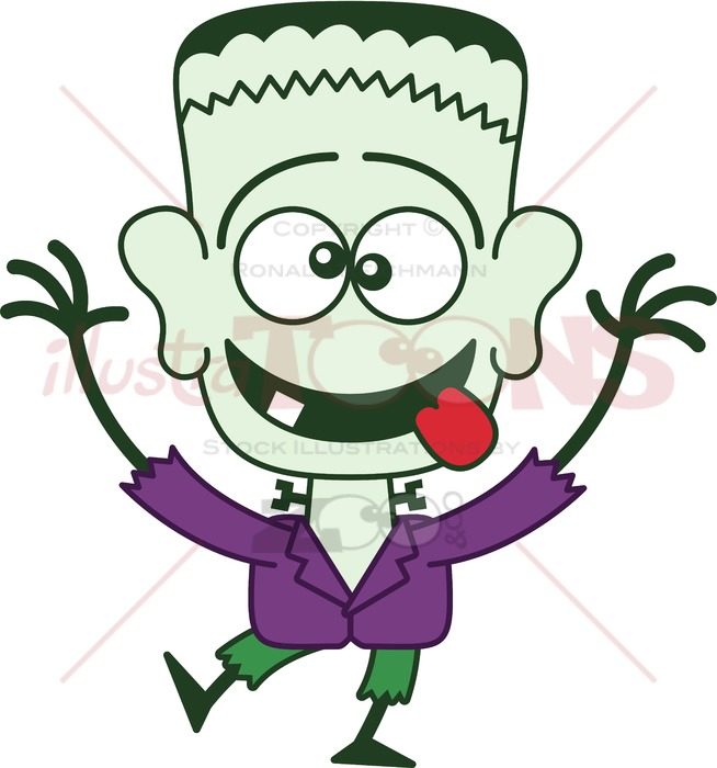 654x700 Frankenstein Making Funny Faces