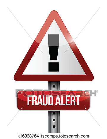 362x470 Clipart Of Warning Fraud Alert Road Sign Illustration Design