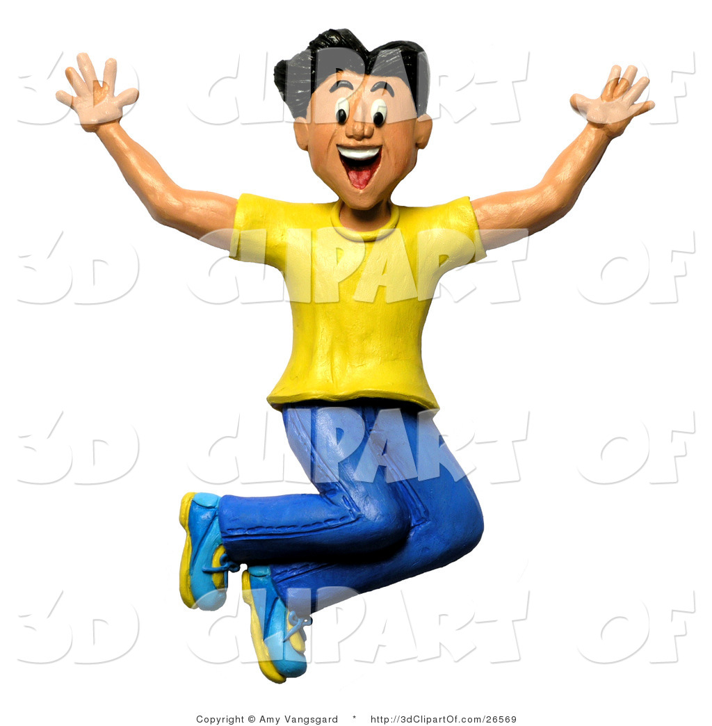 1024x1044 Excited Happy Man Clipart