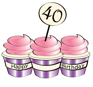 300x282 40th Birthday Clip Art Borders Clipart