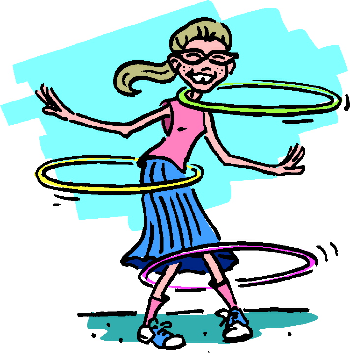 712x720 Grandma Play Hula Hoop Clipart