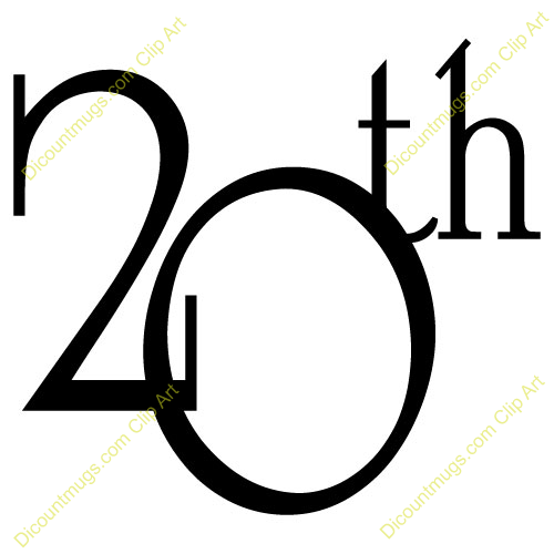 500x500 20th Birthday Clipart