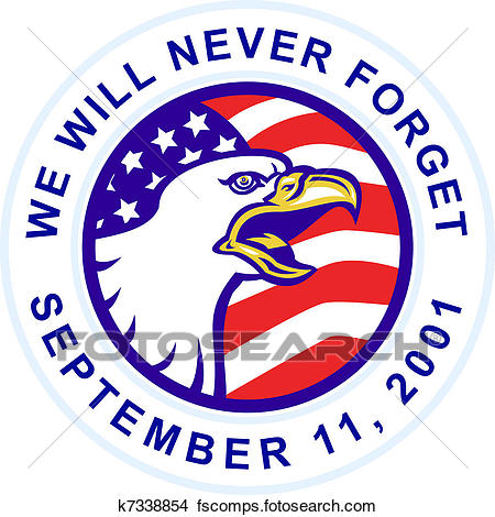 450x470 Drawing Of 9 11 American Bald Eagle Flag K5364533