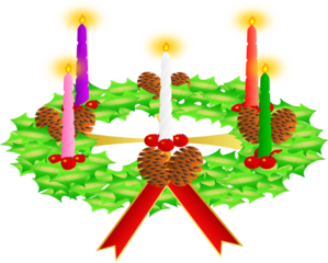 299x240 Advent Wreath Clip Art