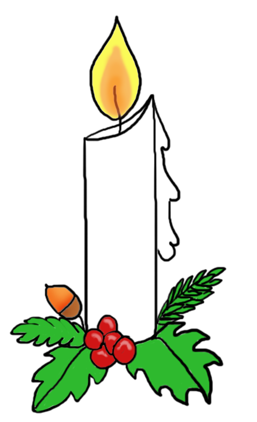 504x827 Candlelight Service Clipart