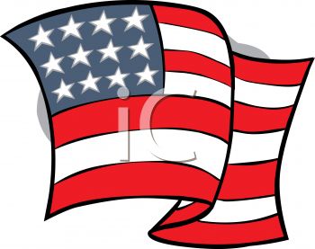 350x277 American Flag Clipart Cartoon