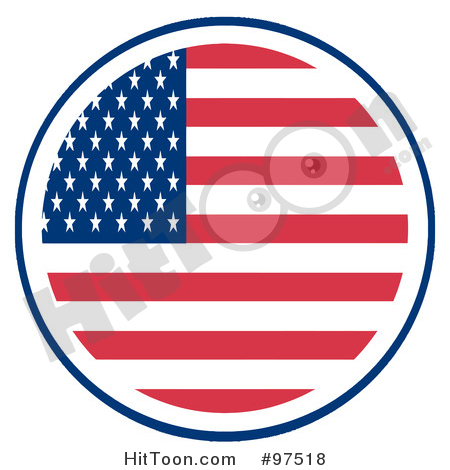 450x470 American Flag Clipart