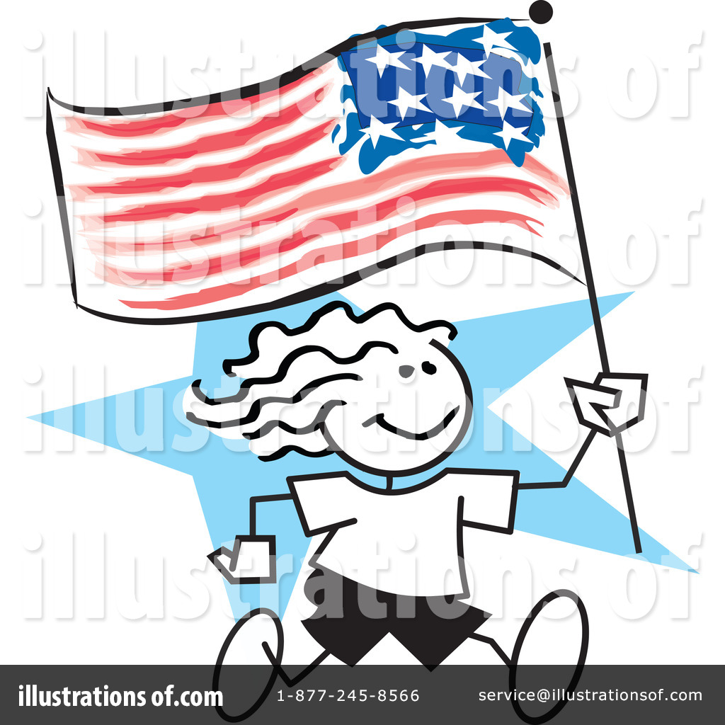 1024x1024 American Flag Clipart