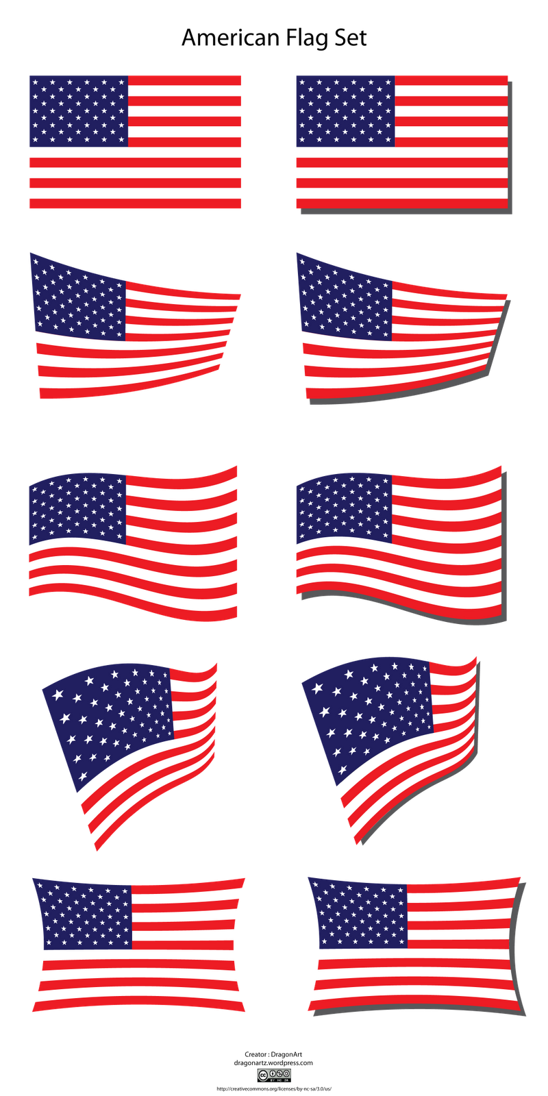 800x1600 Crossed American Flags Clipart